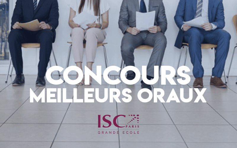 Concours Meilleurs Oraux Postbac 2019 ISC Paris